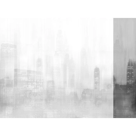 JV Felhőkarcolók fényei szürke-fekete vinyl poszter tapéta Toronto Black 68 cm X 3 m