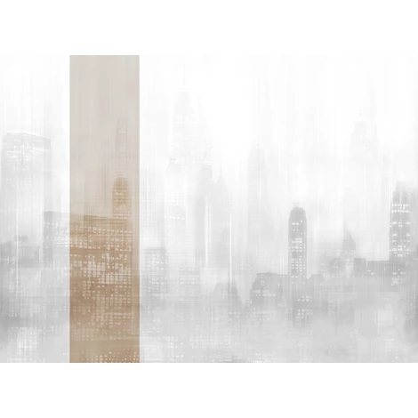 JV Felhőkarcolók fényei bézs vinyl poszter tapéta Toronto Gold 68 cm X 3 m