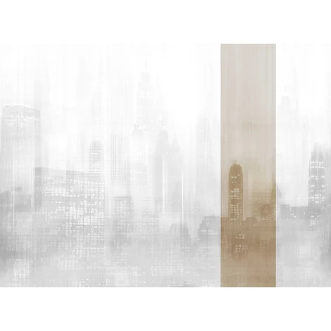 JV Felhőkarcolók fényei bézs vinyl poszter tapéta Toronto Gold 68 cm X 3 m