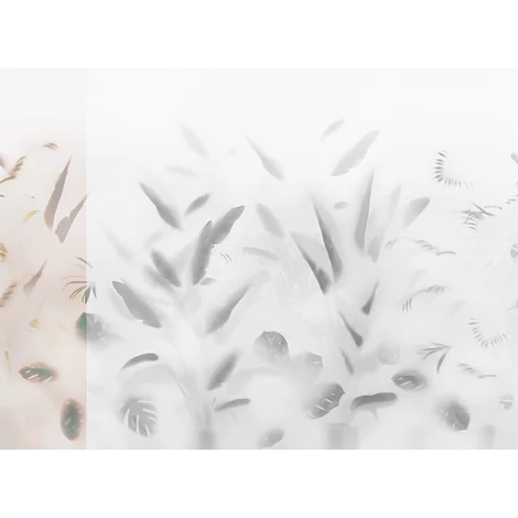 JV Pálmaleveles lila vinyl poszter tapéta Nadi Lilac 68 cm X 3 m