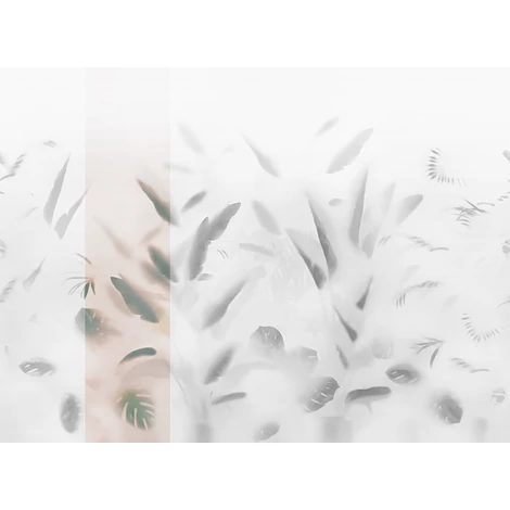JV Pálmaleveles lila vinyl poszter tapéta Nadi Lilac 68 cm X 3 m