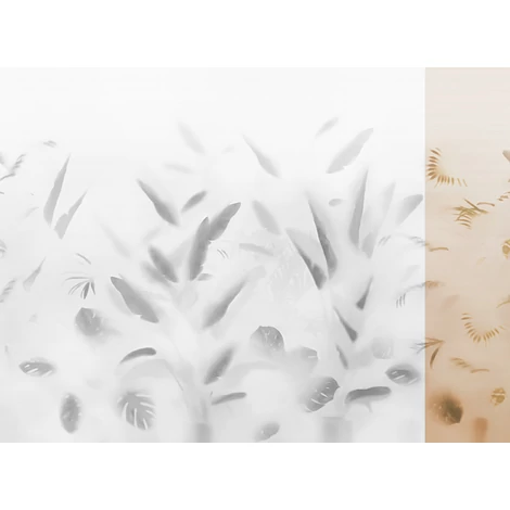 JV Pálmaleveles bézs vinyl poszter tapéta Nadi Beige 68 cm X 3 m