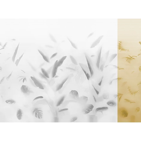 JV Pálmaleveles sárga vinyl poszter tapéta Nadi Green 68 cm X 3 m