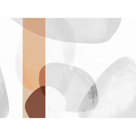 JV Absztrakt mintás barna vinyl poszter tapéta Brock Terracotta 68 cm X 3 m