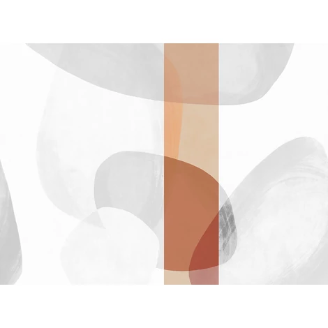 JV Absztrakt mintás barna vinyl poszter tapéta Brock Terracotta 68 cm X 3 m