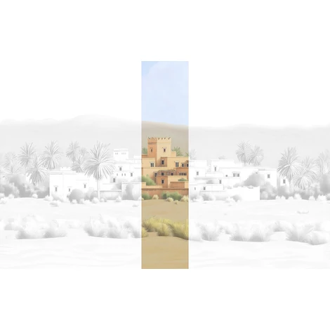 JV Arab város bézs vinyl poszter tapéta Todra Natural 68 cm X 3 m