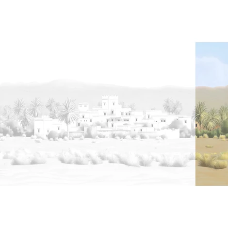 JV Arab város bézs vinyl poszter tapéta Todra Natural 68 cm X 3 m