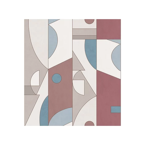 JV Geometriai mintás modern bézs-bordó vinyl poszter tapéta Shenzhen Ruby 272 cm X 3 m