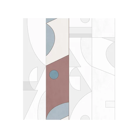 JV Geometriai mintás modern bézs-bordó vinyl poszter tapéta Shenzhen Ruby 68 cm X 3 m