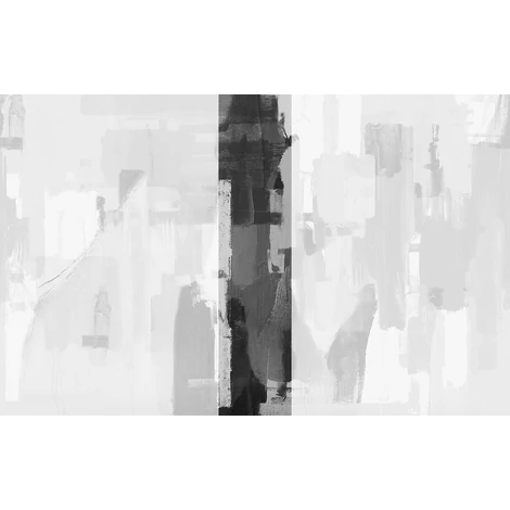 JV Absztrakt mintás fekete-fehér vinyl poszter tapéta Downtown Black-White 68 cm X 3 m