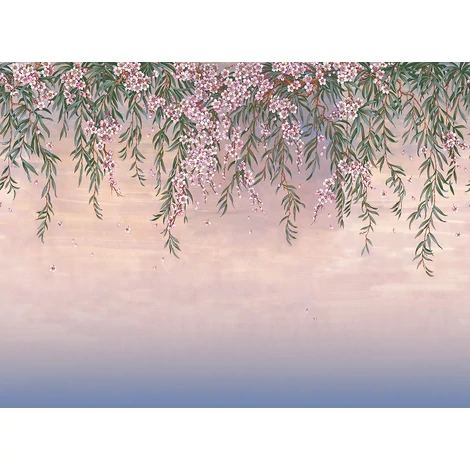 JV Leander mintás romantikus lila vinyl poszter tapéta Vence Purple 400 cm X 3 m