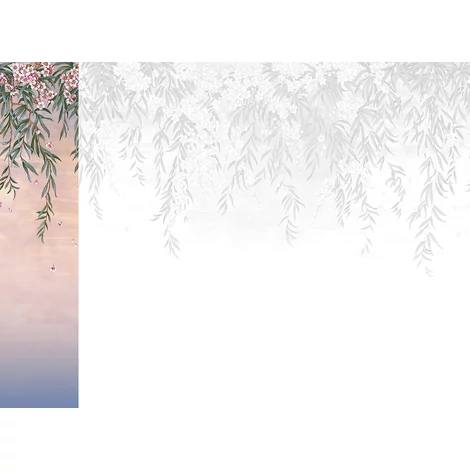 JV Leander mintás romantikus lila vinyl poszter tapéta Vence Purple 68 cm X 3 m