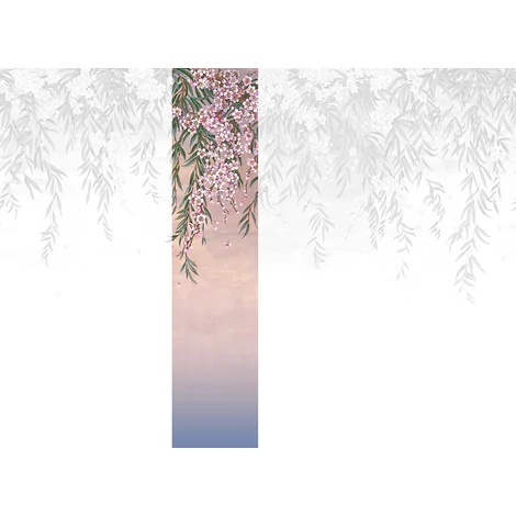 JV Leander mintás romantikus lila vinyl poszter tapéta Vence Purple 68 cm X 3 m