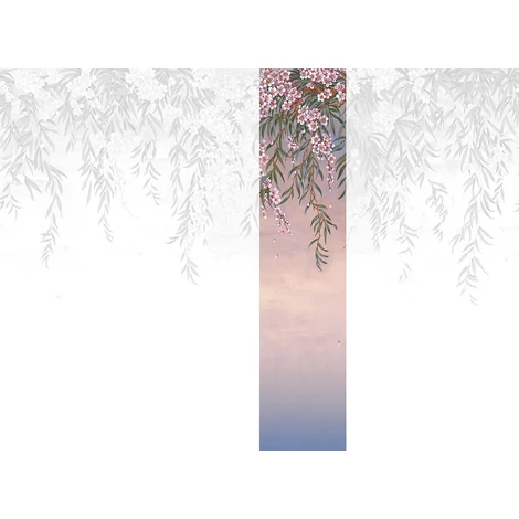 JV Leander mintás romantikus lila vinyl poszter tapéta Vence Purple 68 cm X 3 m