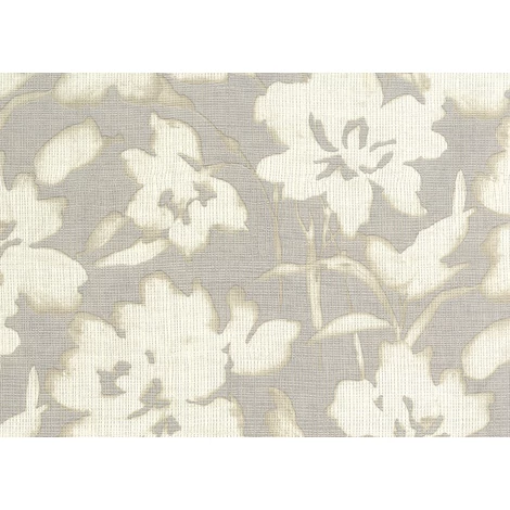 JV Modern virágmintás szürkés barna vinyl tapéta Fiore Shibori Brown 70 cm X 10 m