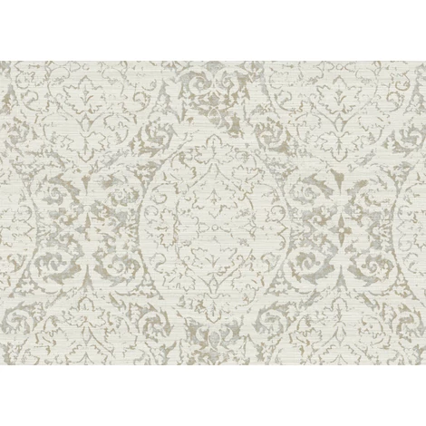 JV Damaszk mintás elegáns bézs vinyl tapéta Damasco Bollywood Beige 100 cm X 10 m