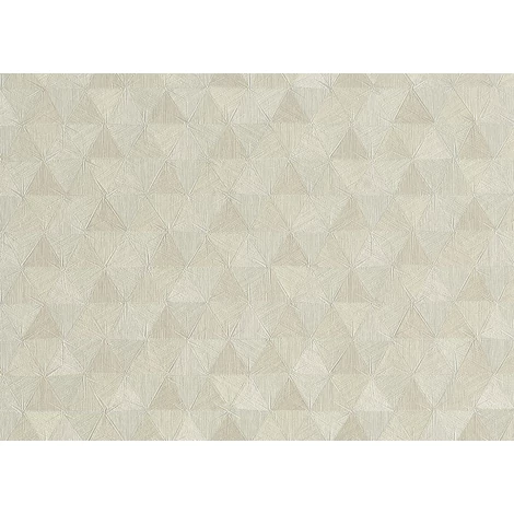 JV Háromszög mintás indiai stílusú bézs vinyl tapéta Triangles Tropicales Beige 100 cm X 10 m