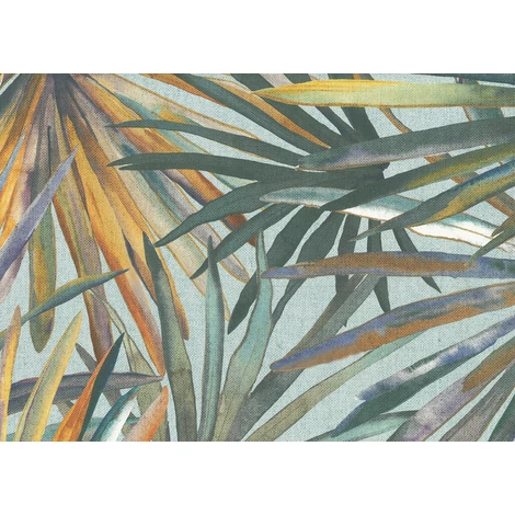 JV Modern pálmaleveles zöld vinyl tapéta Corifa Green 70 cm X 10 m