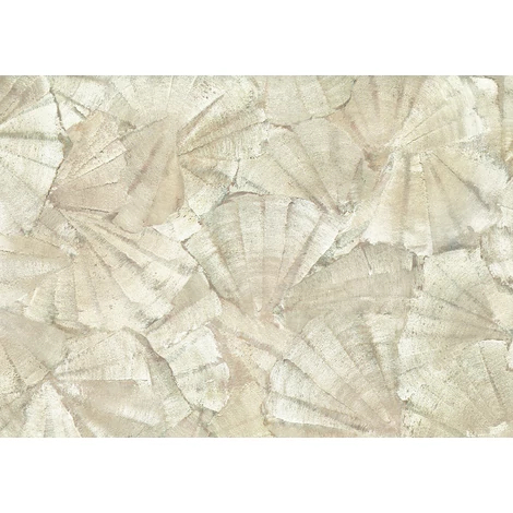 JV Elegáns kagyló mintás bézs vinyl tapéta Teti Beige 70 cm X 10 m