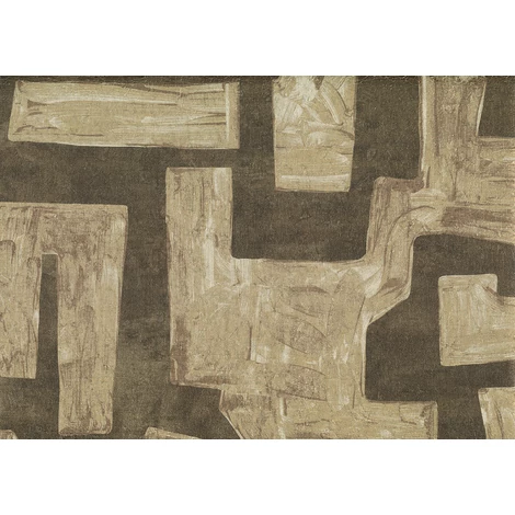 JV Modern absztrakt barna vinyl tapéta Labirinthos Brown 70 cm X 10 m