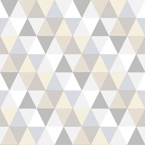 KT-Exclusive Geometriai mintás bézs-szürke vlies gyerek tapéta Joy Beige-Gray 52 cm X 10 m