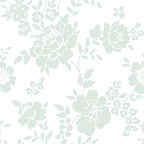 KT-Exclusive Virágos kék vlies gyerek tapéta Joy Blue 52 cm X 10 m