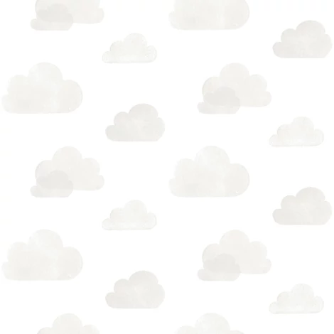 KT-Exclusive Felhő mintás bézs vlies gyerek tapéta Joy Beige 52 cm X 10 m