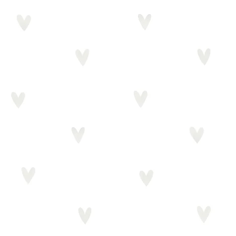 KT-Exclusive Szivecskés szürke vlies gyerek tapéta Joy Gray 52 cm X 10 m