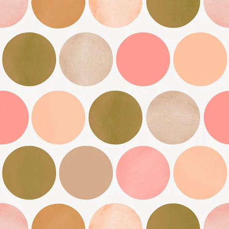 KT-Exclusive Kör mintás rózsaszín vlies gyerek tapéta Joy Pink 52 cm X 10 m