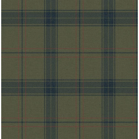 KT-Exclusive Klasszikus kockás olivazöld vlies tapéta Sauvage Dark Olive 52 cm X 10 m