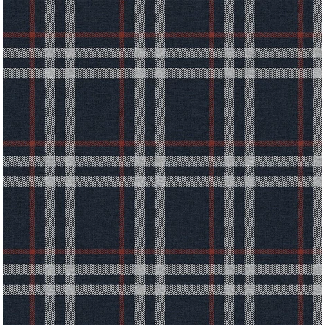 KT-Exclusive Klasszikus kockás sötétkék vlies tapéta Sauvage Dark Blue 52 cm X 10 m