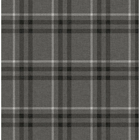 KT-Exclusive Klasszikus kockás sötétszürke vlies tapéta Sauvage Grey 52 cm X 10 m