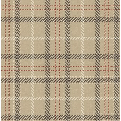 KT-Exclusive Klasszikus kockás bézs vlies tapéta Sauvage Champagne 52 cm X 10 m