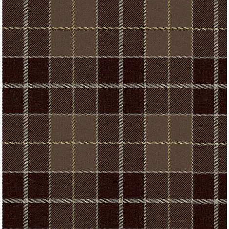 KT-Exclusive Klasszikus kockás barna vlies tapéta Sauvage Dark Brown 52 cm X 10 m
