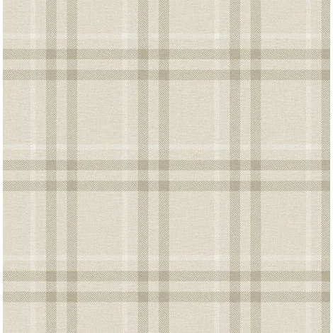 KT-Exclusive Klasszikus kockás bézs vlies tapéta Sauvage Creme Beige 52 cm X 10 m