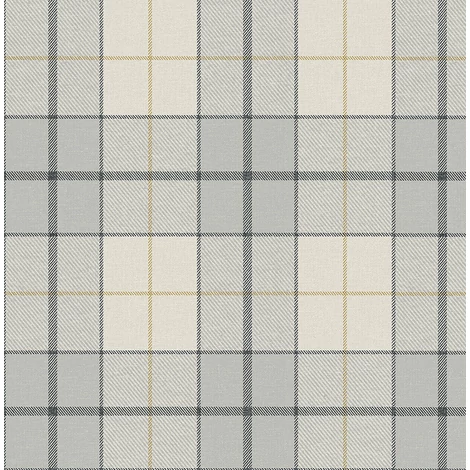 KT-Exclusive Klasszikus kockás világosszürke vlies tapéta Sauvage Light Gray 52 cm X 10 m