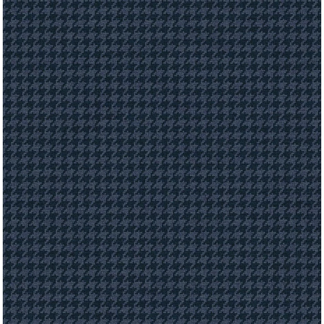 KT-Exclusive Tyúklábmintás sötétkék vlies tapéta Sauvage Dark Blue 52 cm X 10 m