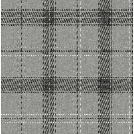 KT-Exclusive Klasszikus kockás szürke-fekete vlies tapéta Sauvage Grey-Black 52 cm X 10 m