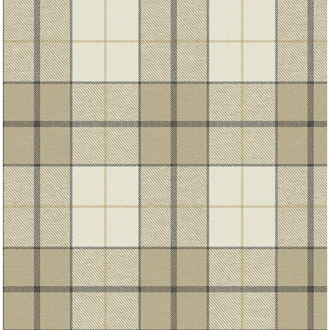 KT-Exclusive Klasszikus kockás bézs vlies tapéta Sauvage Creme-Beige 52 cm X 10 m