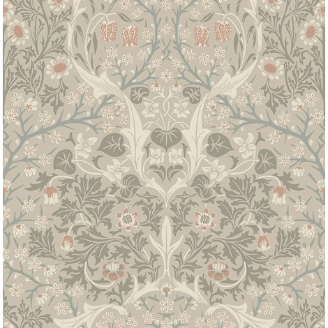 KT-Exclusive Szecessziós stílusú bézs vlies tapéta Cream 52 cm X 10 m