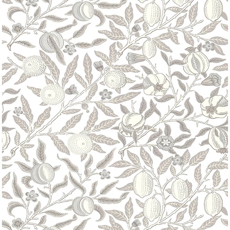 KT-Exclusive Gyümölcsfás modern világosszürke vlies tapéta British Heritage Light Gray 52 cm X 10 m