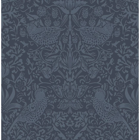 KT-Exclusive Madaras szecessziós stílusú sötétkék vlies tapéta British Heritage Dark Blue 52 cm X 10 m