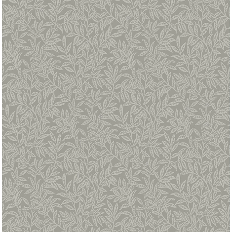 KT-Exclusive Levélmintás modern szürke vlies tapéta British Heritage Gray 52 cm X 10 m