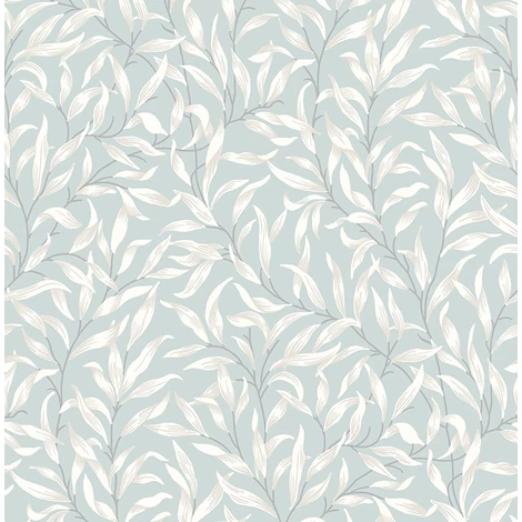 KT-Exclusive Levélmintás modern világosszürke vlies tapéta British Heritage Light Gray 52 cm X 10 m