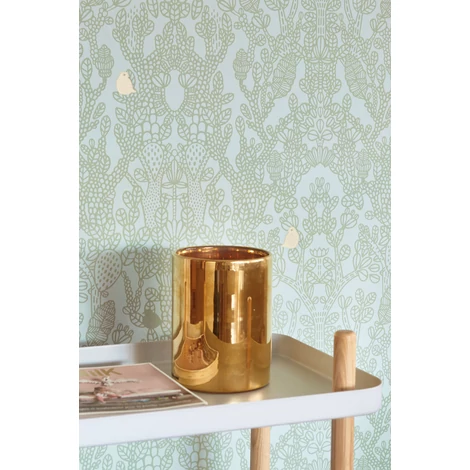 Majvillan Modern zöld vlies tapéta Amelie Green 53 cm X 10 m