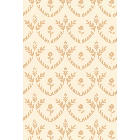 Majvillan Skandináv stílusú virágmintás krém színű vlies tapéta Bellini Honeygold Cream 53 cm X 10 m