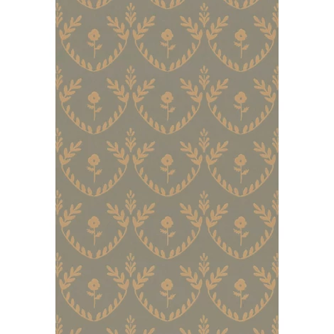 Majvillan Skandináv stílusú virágmintás sötétzöld vlies tapéta Bellini Royal Forest Green 53 cm X 10 m