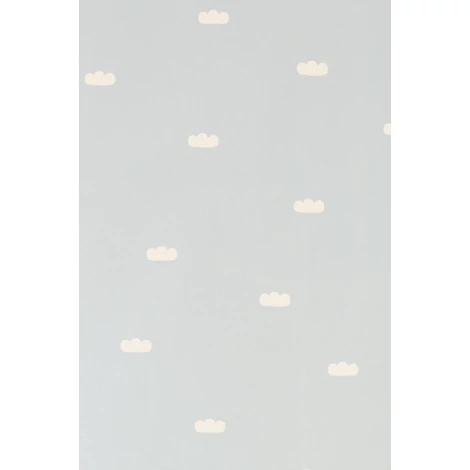 Majvillan Felhő mintás kék vlies gyerek tapéta Dreamy Clouds Dusty Blue 53 cm X 10 m