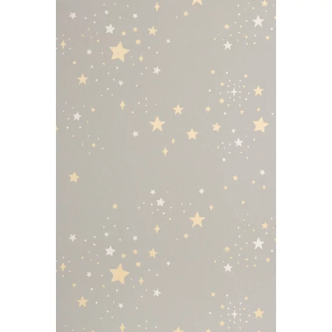 Majvillan Csillagos szürke vlies gyerek tapéta Twinkle Mud Grey 53 cm X 10 m