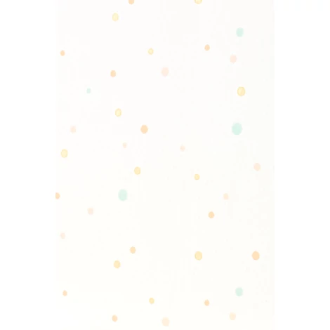 Majvillan Pöttyös fehér-színes vlies gyerek tapéta Stardust Shimmering White 53 cm X 10 m